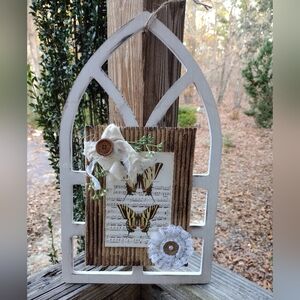 Vintage-Inspired Textile Butterfly Wall Art